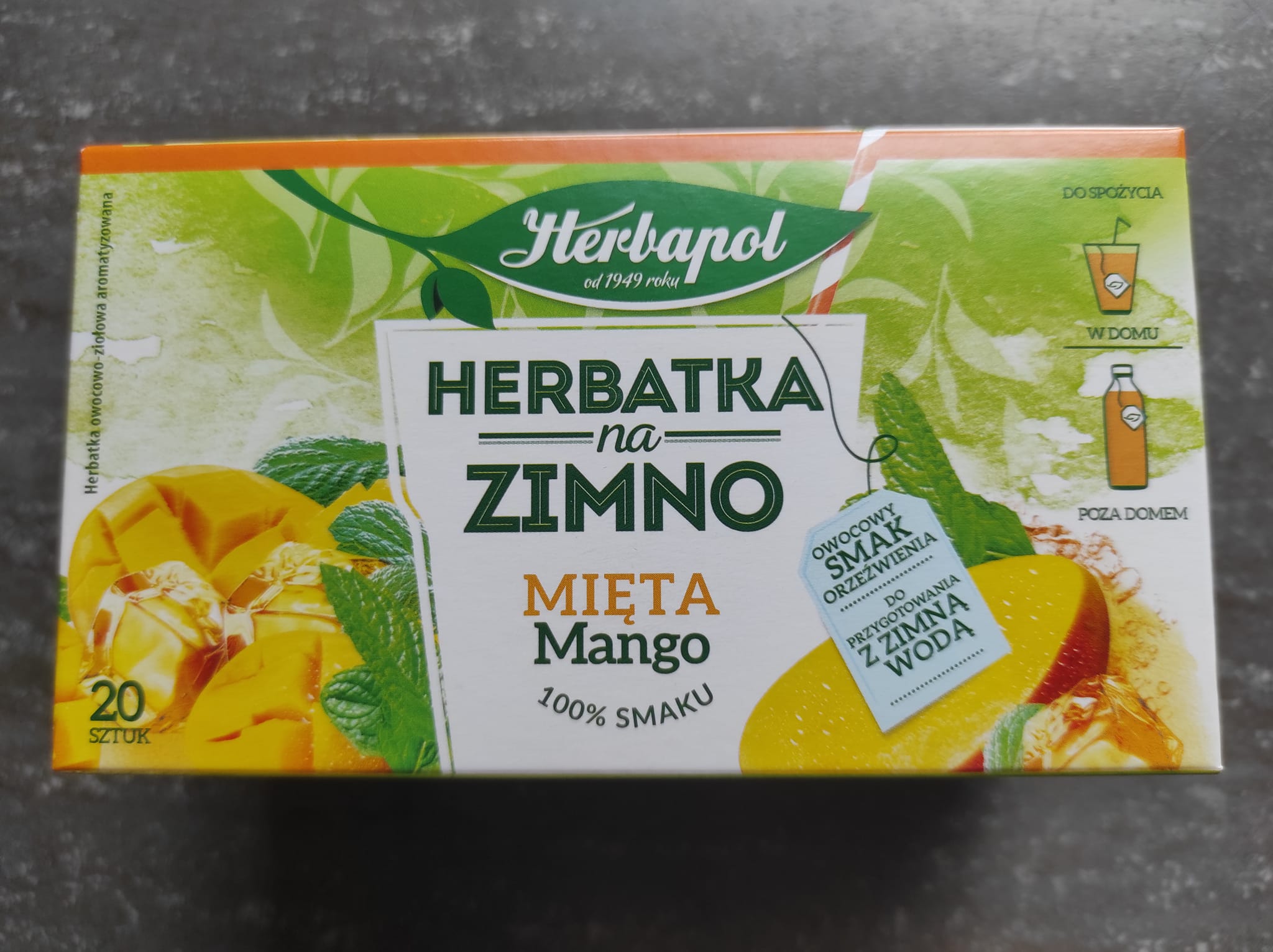 Herbatka na zimno mięta z mango – Herbapol 5 (1)